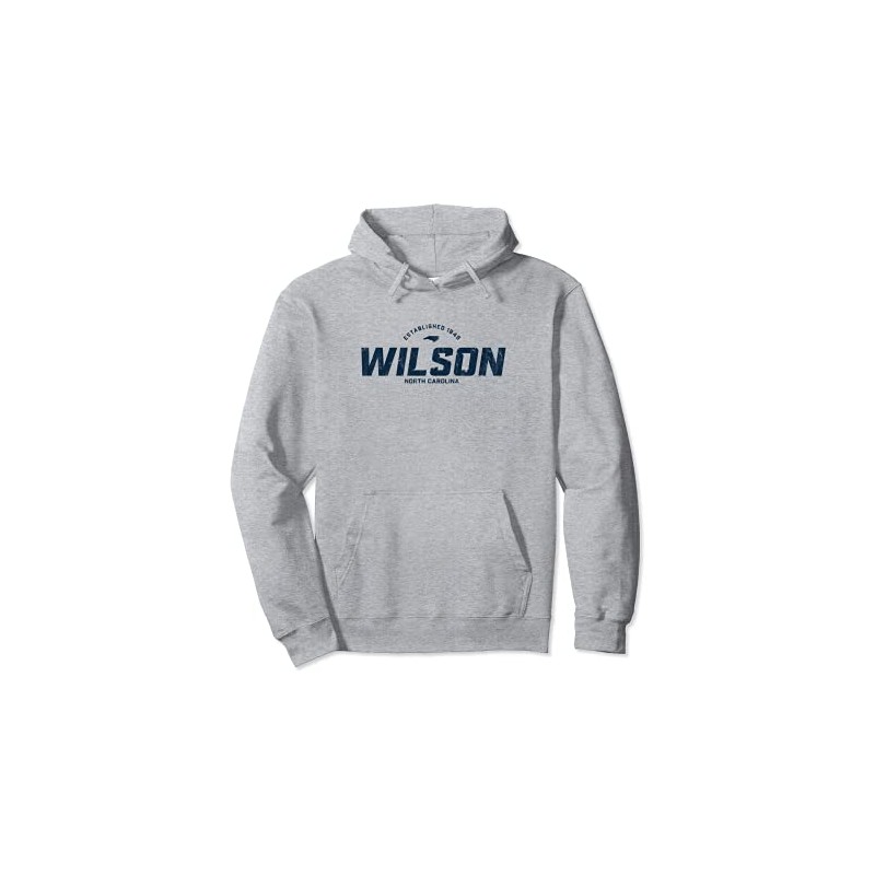 Wilson North Carolina NC Sports Logo Vintage Athletic Navy Pullover