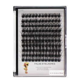 Vayator 8-10-12-14mm Mixed/10-12-14-16mm Mixed/14-16-18-20mm Mixed Professional Makeup Individual Cluster Eyelashes Grafting Fake False Eyelashes Eyelash Extension Individual Eyelash (14-16-18-20mm Mixed)