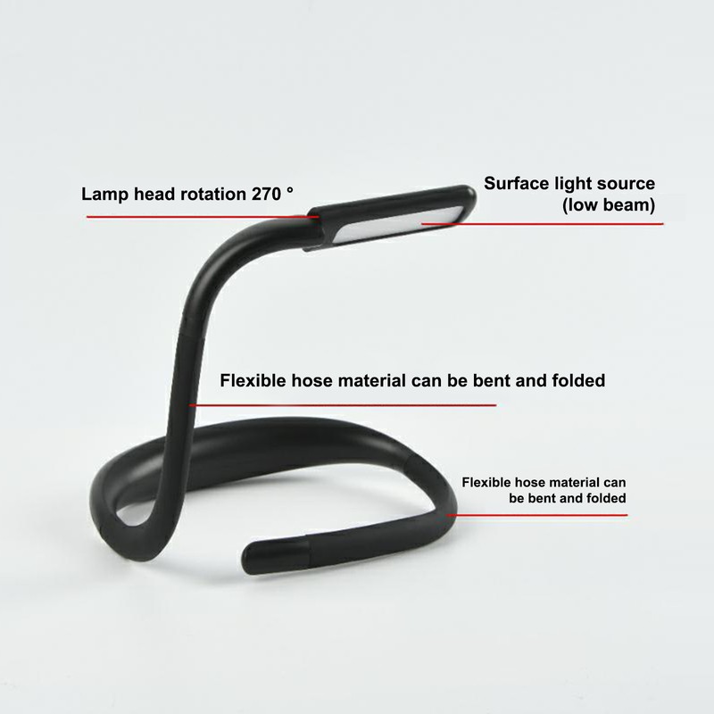 Bendable LED Neck Reading Light Adjustable Brightness Desk Lamp for