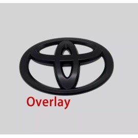 TOYOTA NEW 2022-25 Toyota Tundra Matte Blackout Overlay Front Grille Emblems Badge