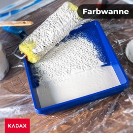 KADAX Paint Tray, Paint Tray, Plastic Paint Tray, Painter Paint Tray with Handy Handle, Large Paint Tray, Lightweight Painting Accessories, Paint Tray, Painting Supplies (1, Blue)
