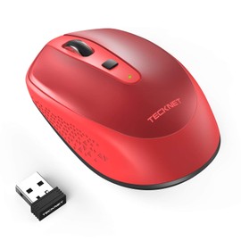 TECKNET Wireless Mouse for Laptop, 2.4G Cordless USB Mouse Portable Computer Mouse, 3 Buttons, 1600 DPI with 3 Adjustable Levels for Windows 11/XP/10/8/7 MAC/Notebook, PC, Computer Office Home Work