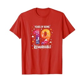 19 Years of Being Remarkable Birthday Gift T-Shirt, Men, Red