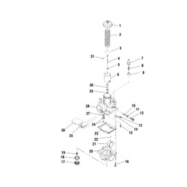 Polaris Snowmobile Needle Jet, Genuine OEM Part 3130476, Qty 1
