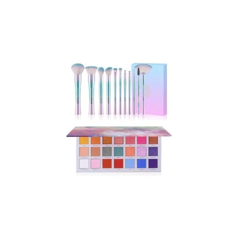 Docolor 21 Sombras Fantasy Rosa + 11 Brochas Fantasy Ii