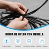 MBVBN 200 Pcs Cinchos de Plastico,Cinchos de Nylon Autoblocantes para