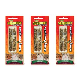 Higgins Sunburst Gourmet Treat Stick, 2.5 Ounces, Nutty Pumpkin Flavor for Hamsters Gerbils Mice and Other Rodents
