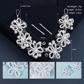 FAIRYGATE Hair Accessories Headbands Festival Headband Beads Headband Fashionable and Versatile Crystal Headpiece Silver Headpiece 4917