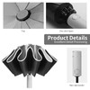 Cloudia Windproof Umbrella Travel Umbrella Easy Compact Folding Reverse Umbrella