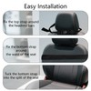 2 Pack Black Car Seat Back Protector Kick Mats, Waterproof