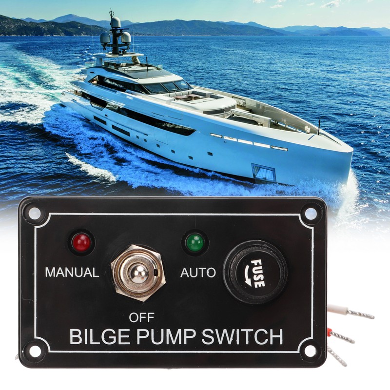 3 Way Bilge Pump Switch Rocker Toggle Switch Panel Marine