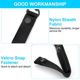 UOCAI Tactical Lanyard with Carabiner RSG Holder Police Equipment Elastic Spiral Cable Tactical Key Spiral Key Ring Lanyard Paracord for Emergency Services Climbing Camping