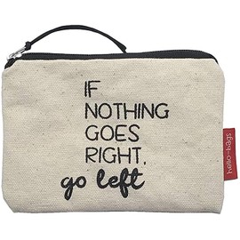 hello-bags. Coin Purse/Small Pouch. Exterior: 100% Cotton. Includes zipper and lining. Packed in a gift kraft envelope. Model: “IFNOTHING”. Color: Ecru. Measurements: 14 * 10 cm.