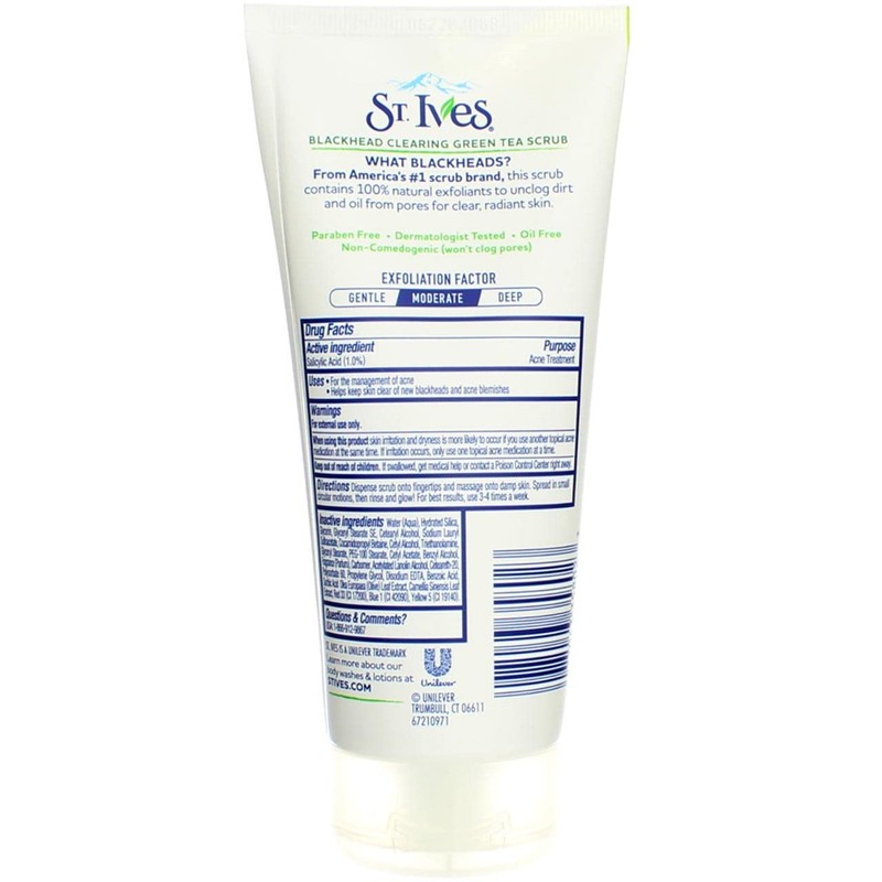 St. Ives Blackhead Clearing Face Scrub Green Tea 6 oz(Pack