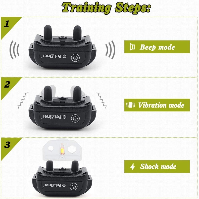 Petrainer Upgraded Model Rechargeable & Waterproof Remote Dog Training Collar