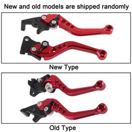 Brake Clutch Lever Motorcycle Brake Lever 1 Pair Brake Lever Handle CNC Aluminium Motorcycle Clutch Drum Brake Lever Handle Red for GY6 and CG125