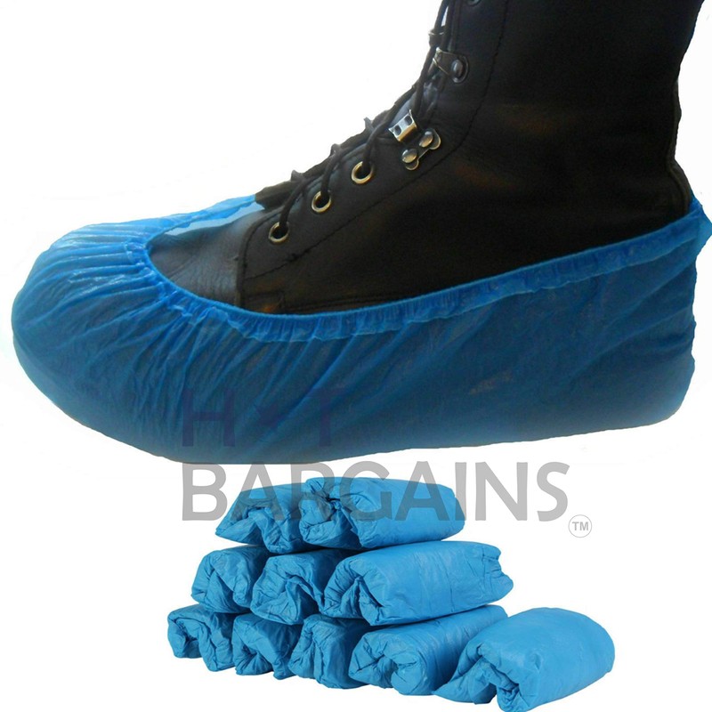 HOT BARGAINS 100 Pack (50 Pairs) Disposable Shoes Covers Waterproof