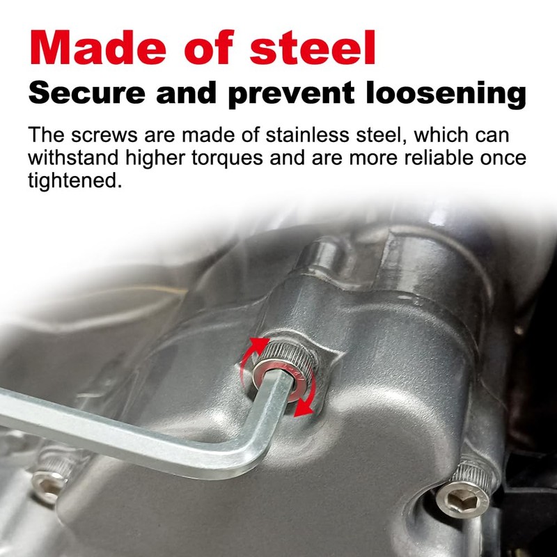 Xitomer Engine Left+Right Cover Bolt Kits Compatible with RD400 1976-1980