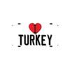 McMug - I Love Turkey (White Background) - Metal Sign,