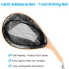 Mounchain Fly Fishing Landing Net, Curved Handle Fishing Net with