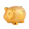 RYOHIN Lab. Pig Piggy Bank, Gold, Good Luck Up, Lucky