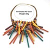 Heritage Hues Bohemian, Ethnic Style Wooden Beads Multi-Colour necklace
