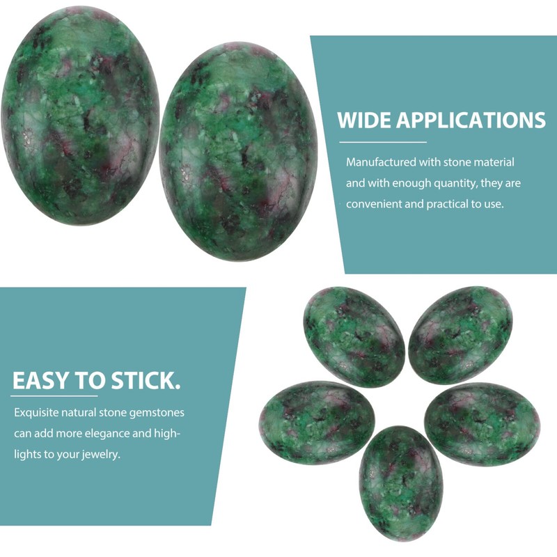 COHEALI Flatback Cabochons Stone Beads Craft Gemstones for DIY Jewelry