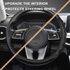 GIANT PANDA Steering Wheel Cover PU Leather Round Steering Wheels