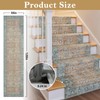 Stair Treads for Wooden Steps Non-Slip Washable Reusable Carpet Stair