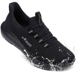 Mens Non Slip Work Shoes Lightweight Slip on Shoes for Men Comfortable Restaurant or Food Service Walking Sneakers Slip Resistant Zapatos para Hombre Black