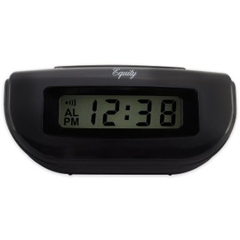 Equity by La Crosse 31003 LCD Snooze Alarm Clock, Black