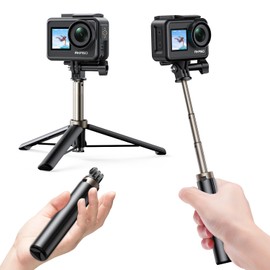 AKASO 60cm Selfie Stick Tripod, 5 Levels of Extension, Action Camera Accessories Kit Compatible with AKASO, Hero 12 11 10 9 8 7 6 5 4, Osmo Action Action and Other