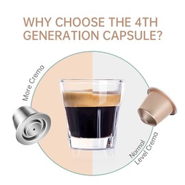 i Cafilas Refillable Espresso Coffee Capsule Made of Stainless Steel for Refilling, Reusable Refill Capsule for Espresso, Capsules Compatible with Espresso (2 Capsules + 1 Tamper)
