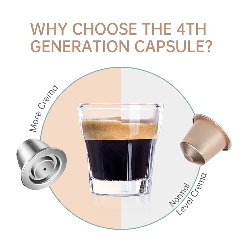 i Cafilas Refillable Espresso Coffee Capsule Made of Stainless Steel