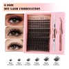 Kit De Pestañas Cmayome 18mm Rizadas Y Voluminosas