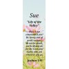 Sue "Lily of the Valley" Keepsake Name Meaning Bookmark with