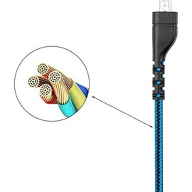 Adhiper Arctis 7 Cable Gaming Headset Audio Cable Auxiliary Cable for SteelSeries Arctis 3 5 7 Pro Headphone Accessories (Blue/2m)