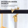 Zerodeko Retractable Clothes Drying Rod, Adjustable Wardrobe Hook Rod, Metal