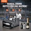 VEVOR Manual Round Labeling Machine, 15-20pcs/min, Bottle Label Applicator for