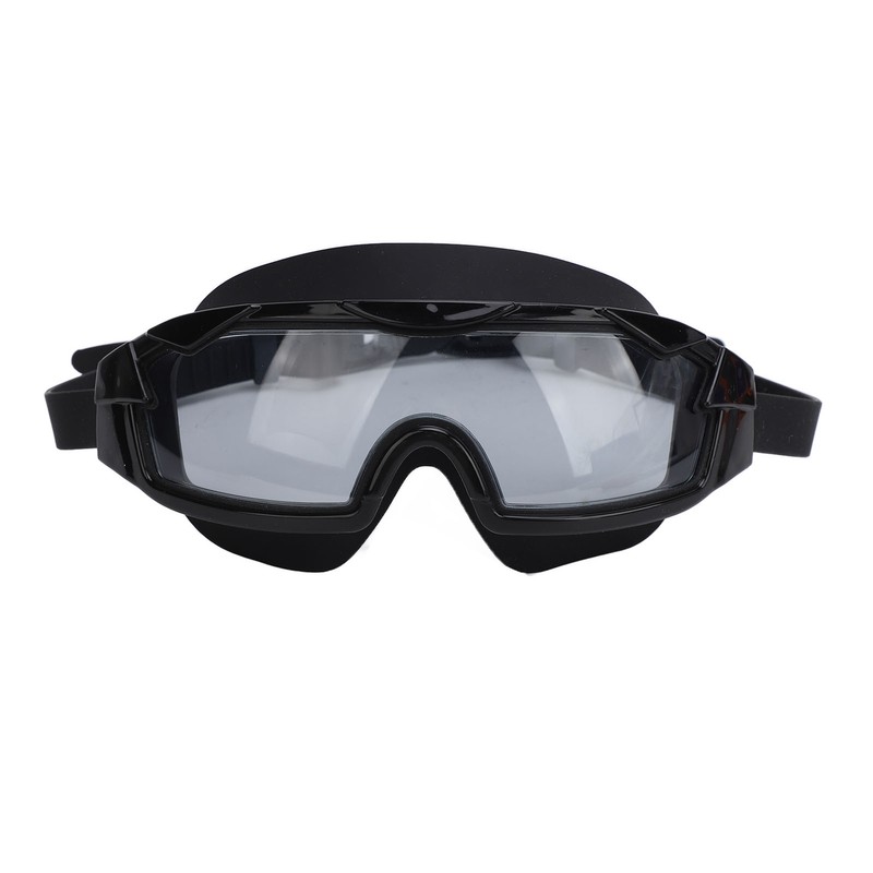 Swim Goggles with Earplugs PC Silicone Clear Lens Wide View