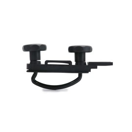 QWORK® Pack of 4 U-bolt roof box brackets, roof box mounting, U-screws clamps, 85 mm inner width, with 8 heavy duty lock nuts