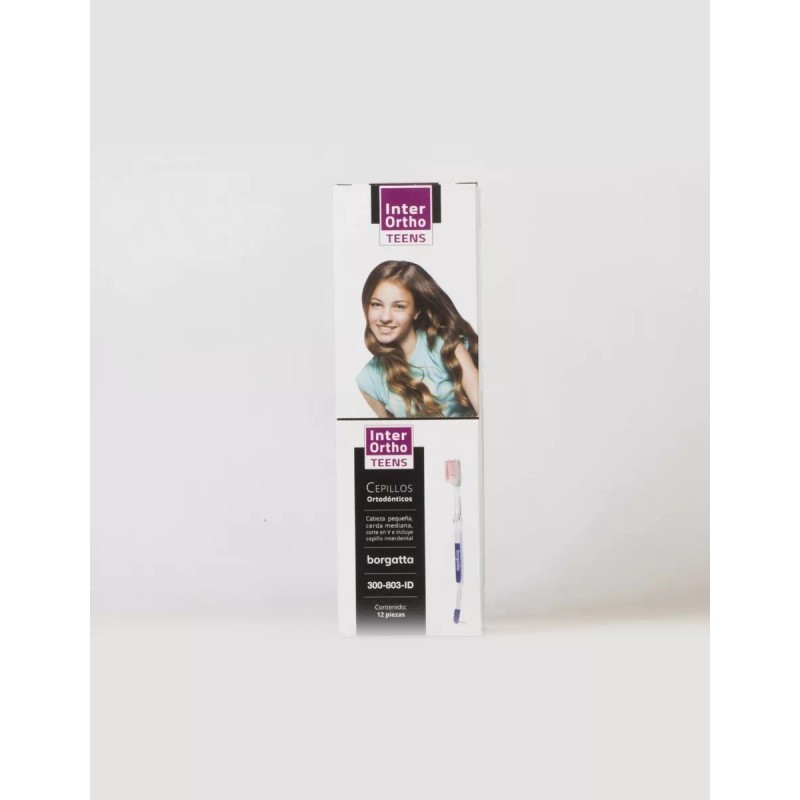 Borgatta Teens 10 Cepillos Dental Inter Ortho Teens Brackets Ortodoncia