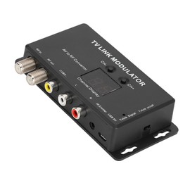 TV Link Modulator, UHF Modulator, Pal Optional for Local CATV System, Compatible with Set-Top Box, Adjustable AV Output, Simple Design, Durable Material, IR Extender Support Pal