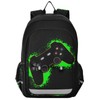 Krafig Green and Black Video Game Backpack Girls Boys Elementary