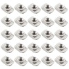 50Pcs 2020 Series T Nuts, M4 Hammer Head Fastener Drop