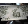 Maxcera New Maxcera Toile Bunny Green Rabbit Easter Tray 10