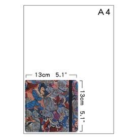 Square 5x5" Bleedproof Marker Paper Pad,110 GSM Alcohol Ink Bristol Paper Sketchbook,Handmade Journal 88 Sheets (176 Pages) Markers Ink Mediums Art Sketch Book Rabbit Ball