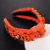 PHALIN Diadema anudada de Halloween para mujer (naranja)