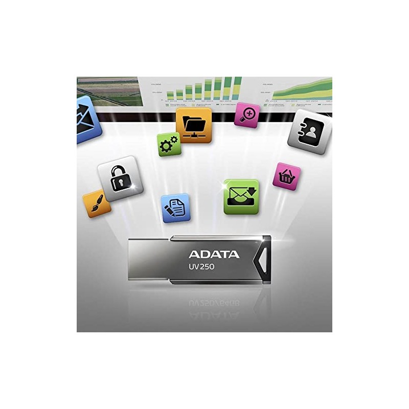 ADATA 32 GB Memoria Flash USB 2.0 Color Plata con