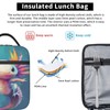 DZUAIKIT Rainbow Axolotl Print Lunch Box Waterproof Reusable Lunch Bag